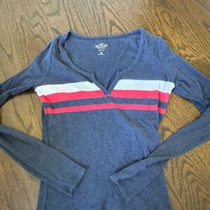 Ribbed notch tee